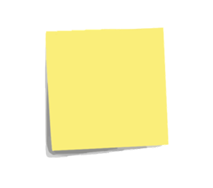 post it note plain